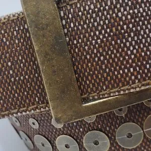 Vintage Genuine Calvin Klein Jeans Brown Genuine Leather Studded Belt Large Calvin Klein Jeans | Accessories | Vintage Genuine Calvin  main image 3